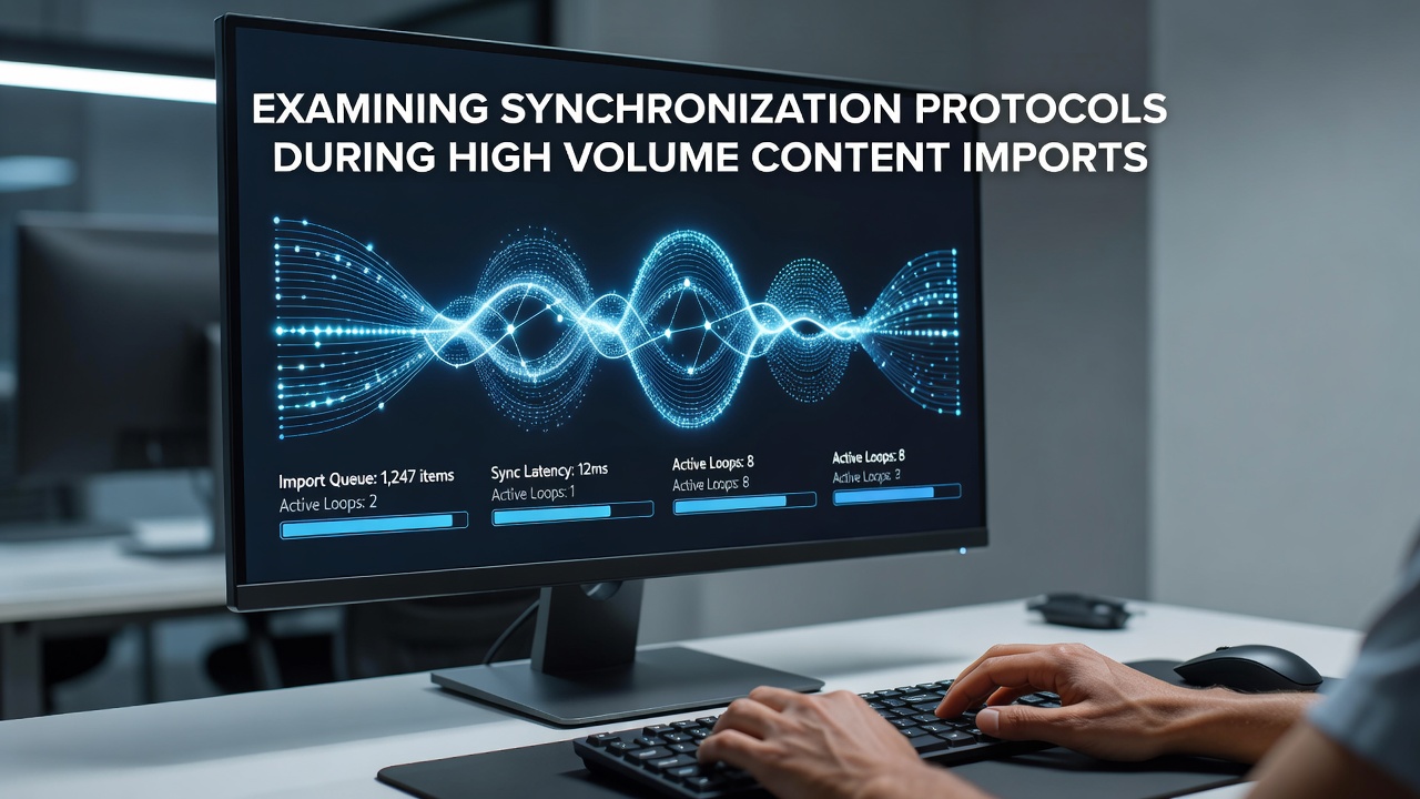 Examining Synchronization Protocols During High Volume Content Imports in Loop Centric Productivity Applications